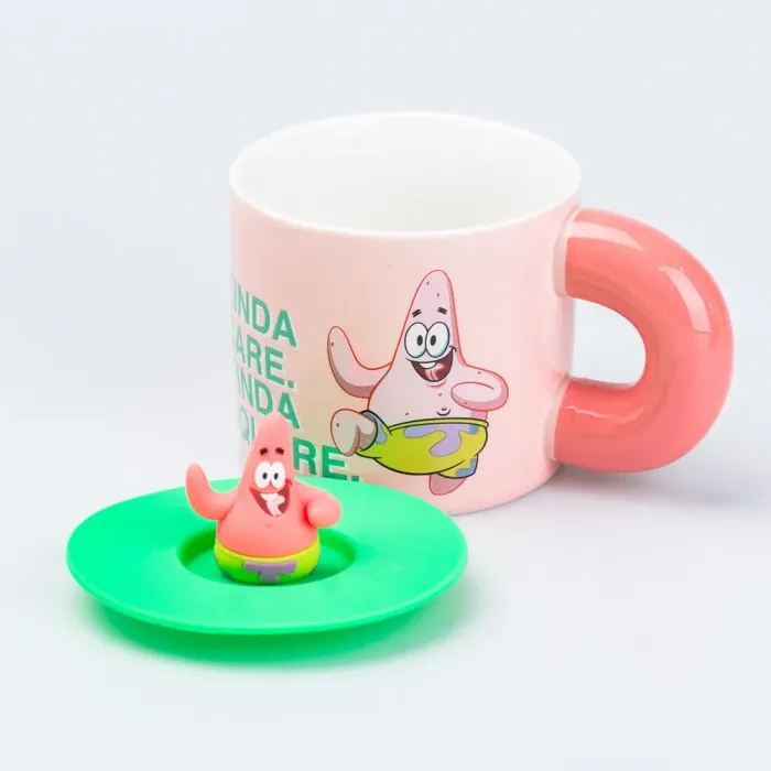 Чашка керамическая с крышкой "Патрик Стар" 400 мл Patrick Star (HP7216patrik) - изображение 2