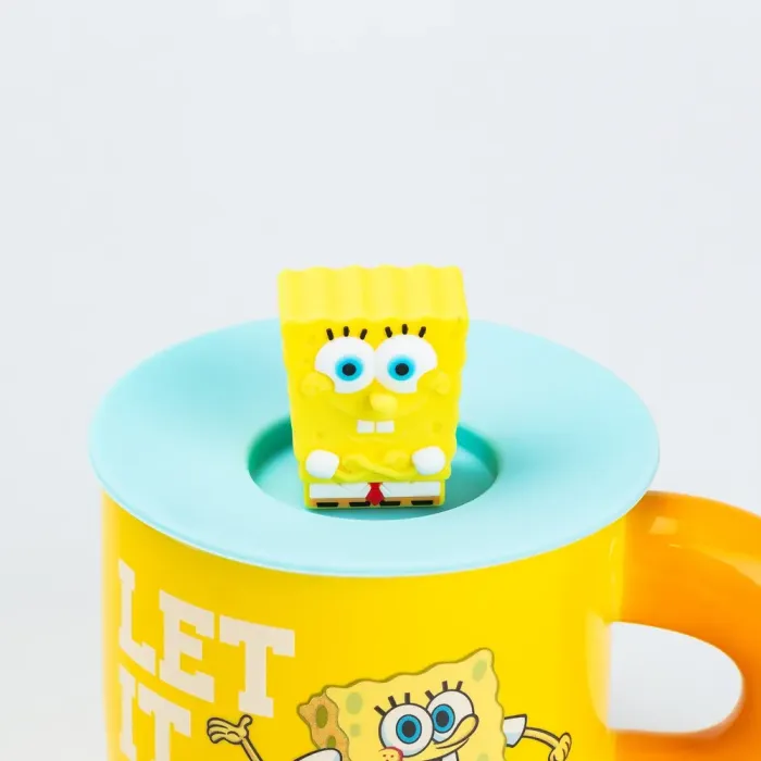 Чашка керамическая с крышкой "Спанч Боб" 400 мл SpongeBob (HP7216bob) - изображение 3