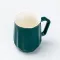 Чашка керамическая для чая и кофе 400 мл кружка универсальная Зеленая (HP7189GR)
