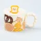 Керамическая чашка 350 мл с крышкой "Мишка" кружка универсальная (HP7186BEAR)