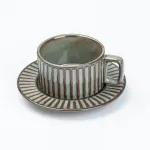 Чашка з блюдцем 250 мл керамічна Графіт (HP7210graphite)