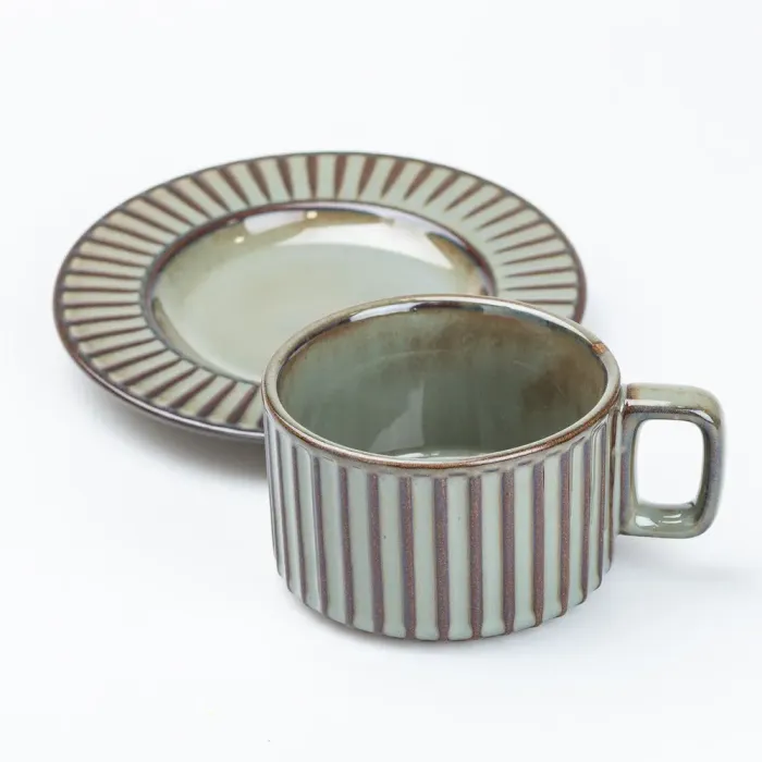 Чашка с блюдцем 250 мл керамическая Графит (HP7210graphite) - изображение 2