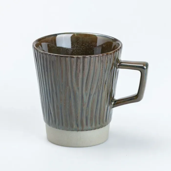 Чашка керамическая для чая и кофе 300 мл в стиле ретро. (HP7208graphite) - изображение 1