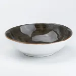 Тарілка глибока кругла керамічна миска для салату тарілка обідня (HP23395)