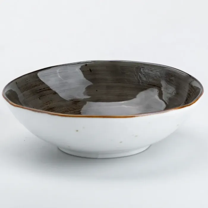 Тарілка глибока кругла керамічна миска для салату тарілка обідня (HP23395) - зображення 3