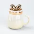 Чашка 500 мл с крышкой "Бант" керамическая (HP7194Y)