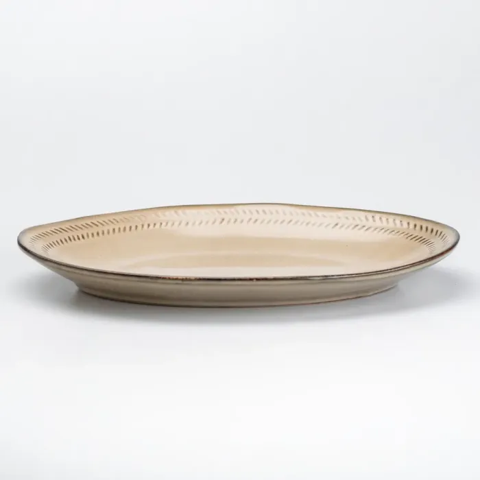 Тарілка обідня овальна керамічна 11.6 см тарілки обідня (HP23381) - зображення 2