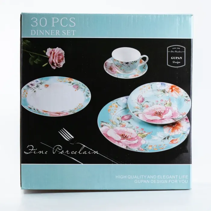 Столовий сервіз тарілок 30 предметів круглі тарілки Dinner Set сервіз столовий (HP23419) - зображення 7