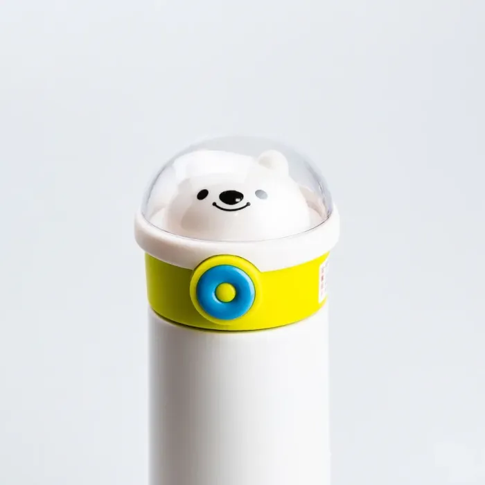 Термос дитячий 500 мл з напувалкою трубочкою "Ведмідь" Жовтий (HP17306GR) - зображення 3