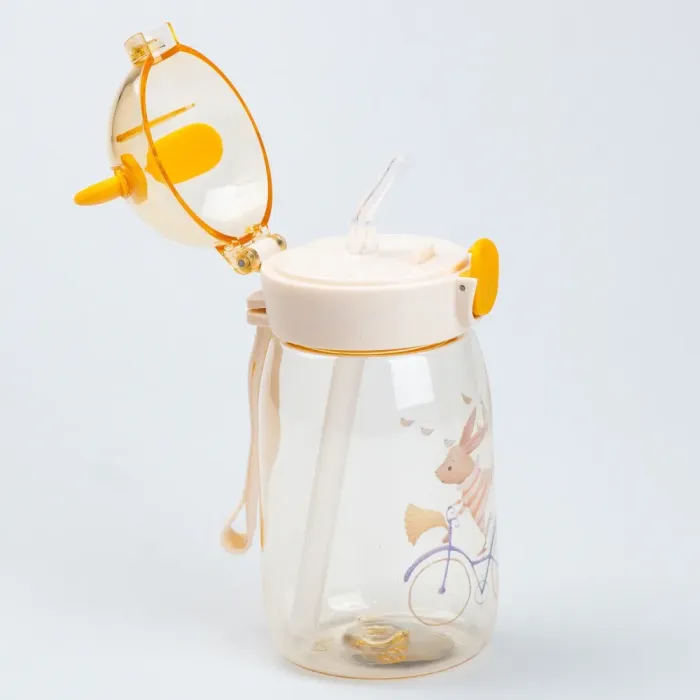 Детская бутылка для воды с трубочкой 500 мл. - изображение 2