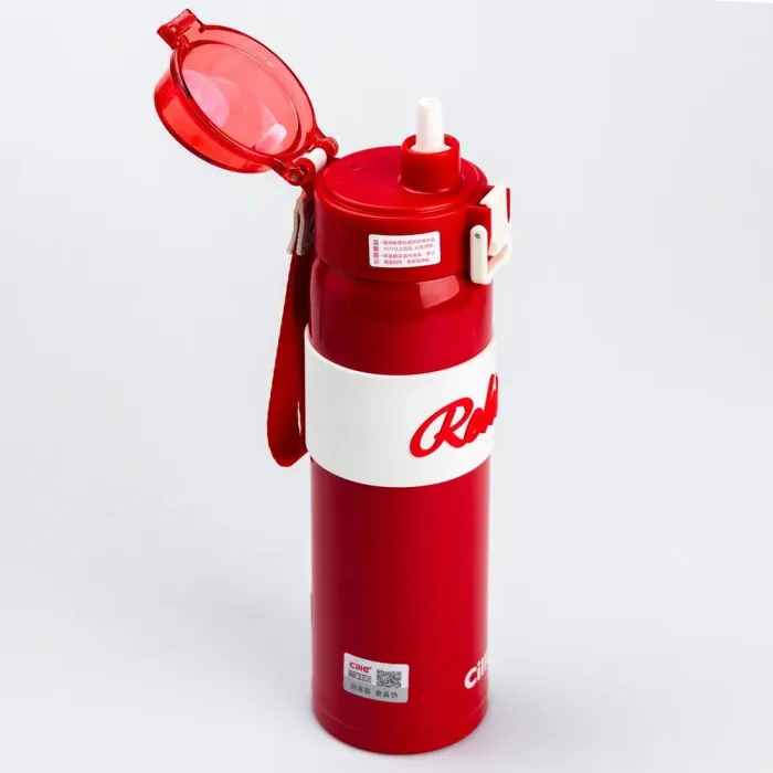 Термос с поилкой с металлической колбой 520 мл с крышкой. - изображение 3