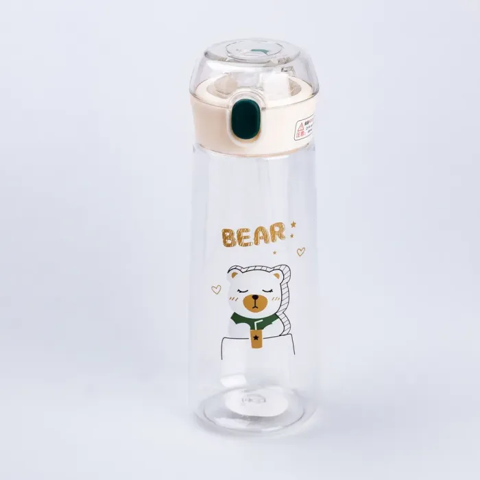 Бутылка Bear Fashion Plastic Cup 600 мл зеленая (HP28496G) - изображение 3