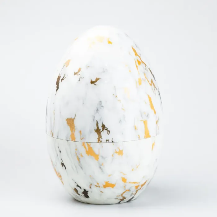 Набор столовых приборов на 6 персон из нержавеющей стали 24 штуки с подставкой "Яйце" Мармур (HP7885) - изображение 2