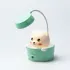 Детская настольная лампа светильник с точилкой для карандашей "Мишка" Зеленая (HP12268B)