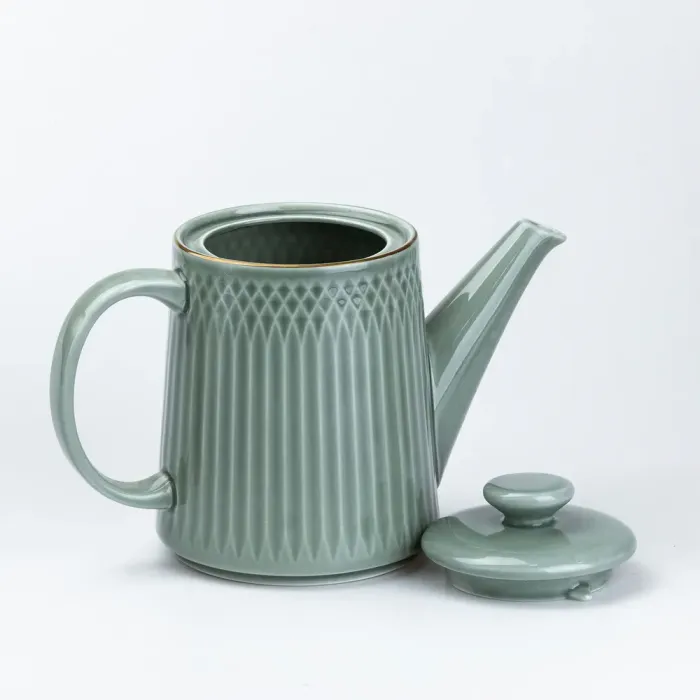 Чайный сервиз на подносе 6 чашек и заварочный чайник (HP6168) - изображение 3