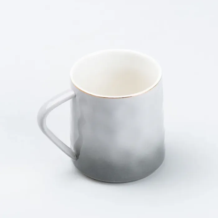 Чашка керамическая 400 мл для чая и кофе Серая (HP6177G) - изображение 2