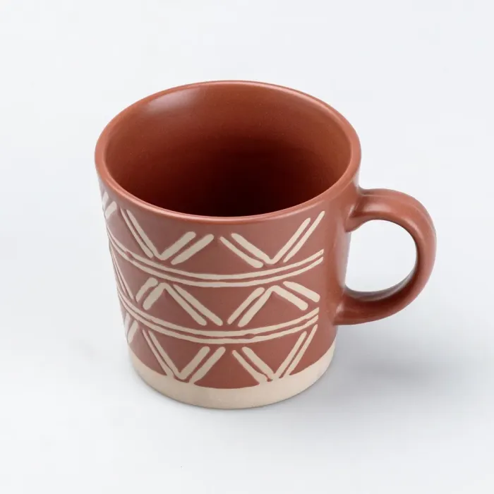 Чашка керамическая 350 мл для чая или кофе Коричневая (HP6176BE) - изображение 2