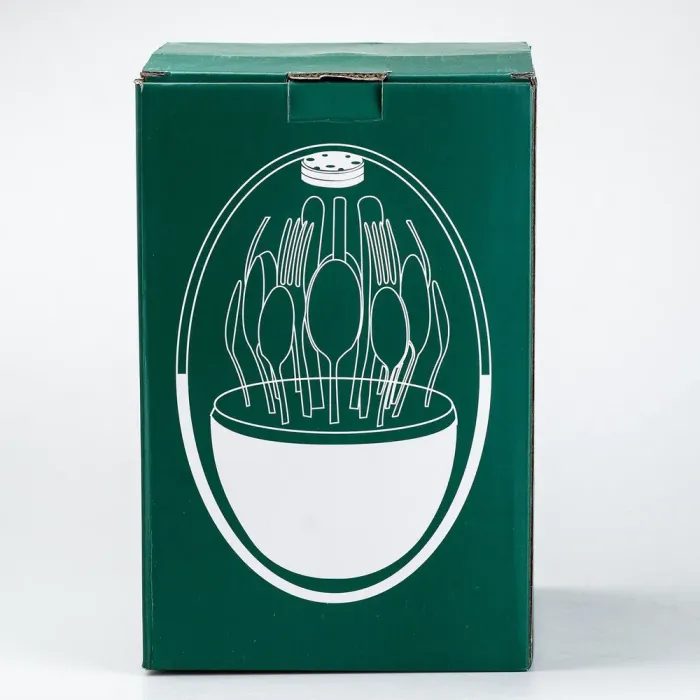 Набор столовых приборов на 6 персон из нержавеющей стали 24 штуки с подставкой "Яйцо" (HP78813) - изображение 4