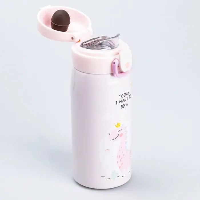 Термос с поильником металлический Dinosaur 350 мл бутылка термос для детей (HP28491) - изображение 2