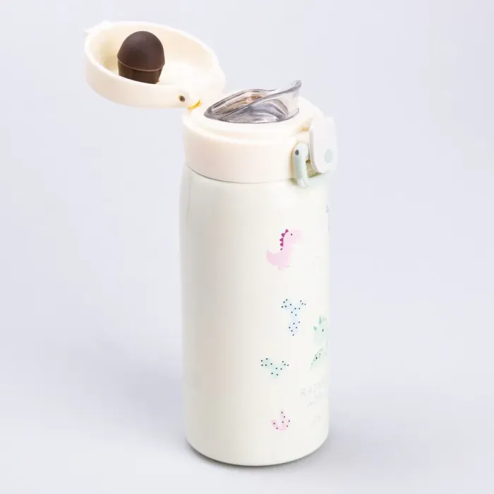 Термос с поильником металлический Dinosaur 350 мл бутылка термос для детей (HP28490) - изображение 2