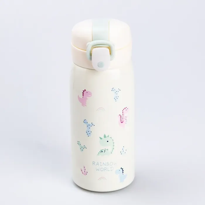 Термос с поильником металлический Dinosaur 350 мл бутылка термос для детей (HP28490) - изображение 1