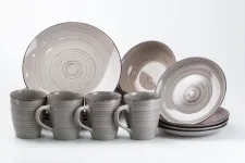Столовий сервіз тарілок та кухоль на 4 персони керамічний (HP20329)