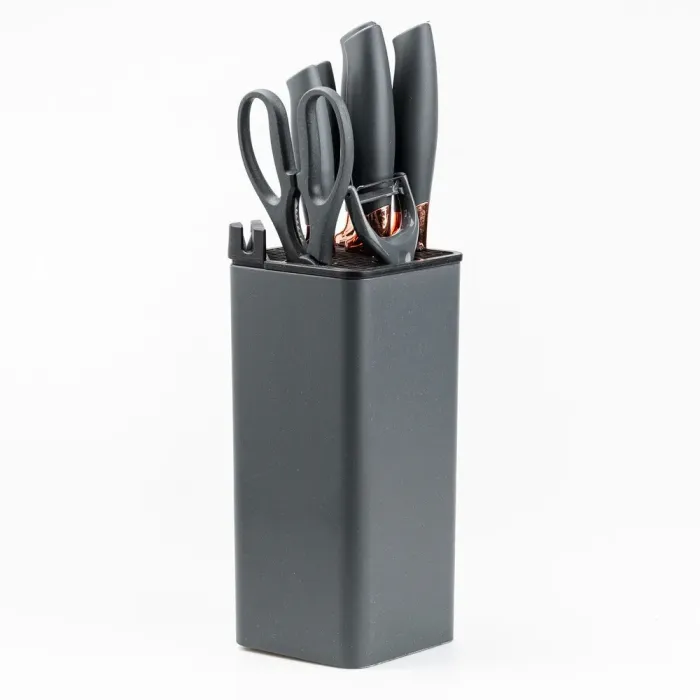 Набор кухонных ножей 5 штук с ножницами и овощечисткой (HP27476) - изображение 6