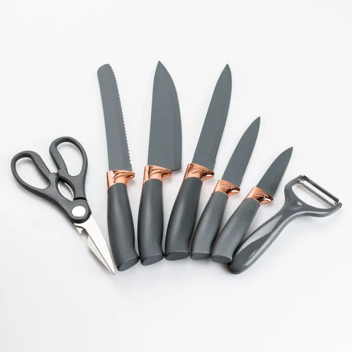 Набор кухонных ножей 5 штук с ножницами и овощечисткой (HP27476) - изображение 8