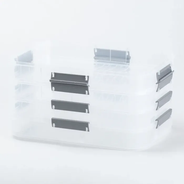 Контейнер для їжі багаторівневий для заморожування та зберігання продуктів у холодильнику 16.5 см Білий (HP50656W) - зображення 3