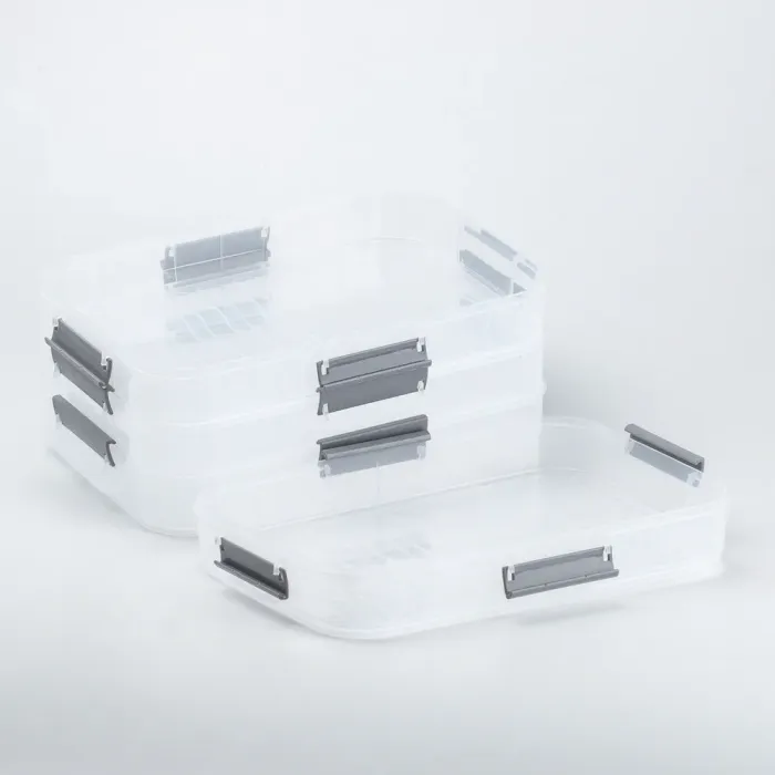 Контейнер для їжі багаторівневий для заморожування та зберігання продуктів у холодильнику 16.5 см Білий (HP50656W) - зображення 4