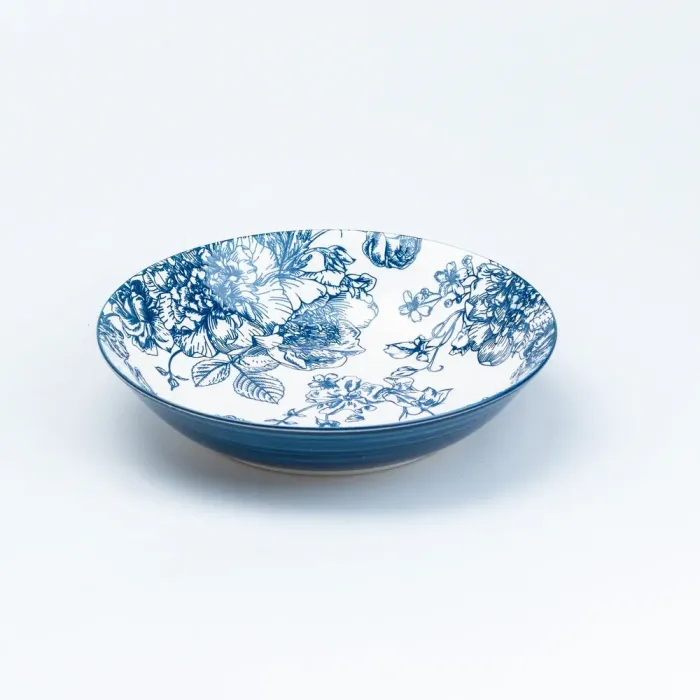 Столовий сервіз тарілок 24 штуки керамічних на 6 персон Синій (HP23416) - зображення 4