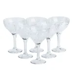 Набір келихів для мартіні скляний прозорий (HP519)