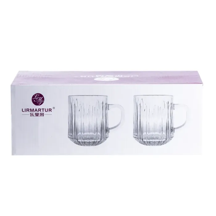 Чашка для чая и кофе из стекла прозрачная (HP527) - изображение 2