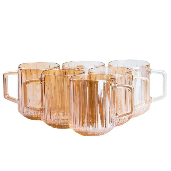 Чашка для чая и кофе из стекла прозрачная (HP527) - изображение 1