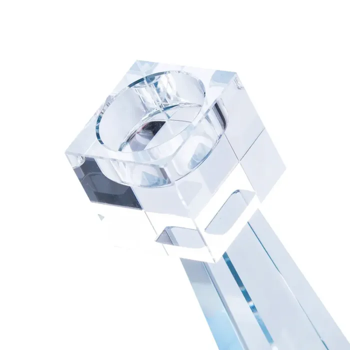 Підсвічник скляний високий 20.5 см Прозорий (HP36560S) - зображення 3