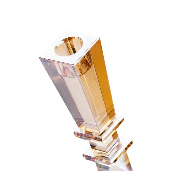 Підсвічник скляний високий 22 см Золотистий (HP36555S) - зображення 2