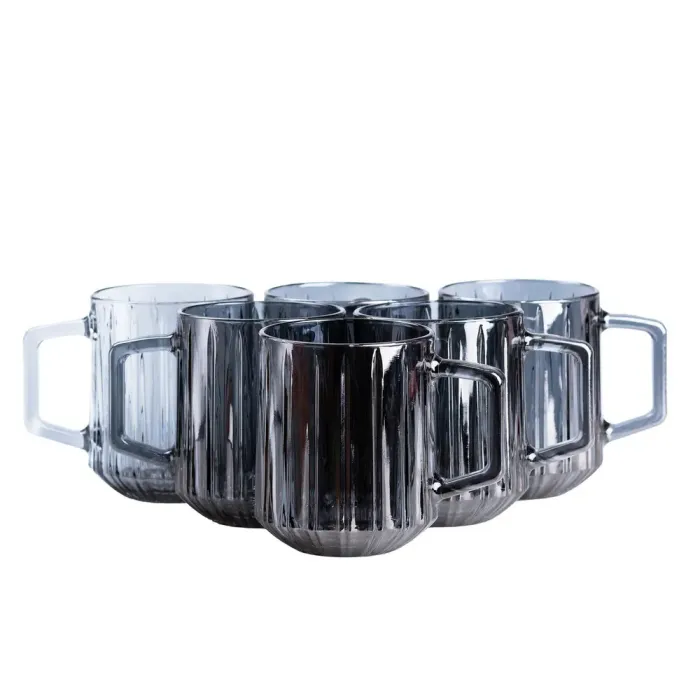 Стакан для воды и сока из стекла серый (HP531) - изображение 1