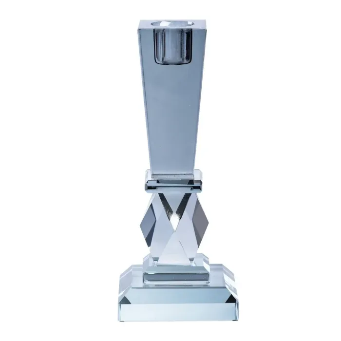 Підсвічник скляний високий 22 см Сірий (HP36556S) - зображення 3