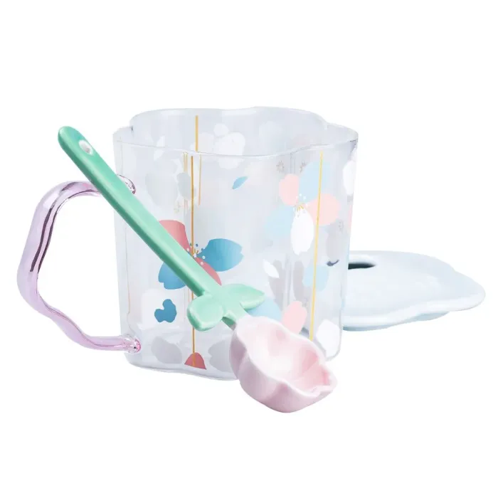 Детская бутылка для воды с пластиковой крышкой и трубочкой (HP7213BL) - изображение 1