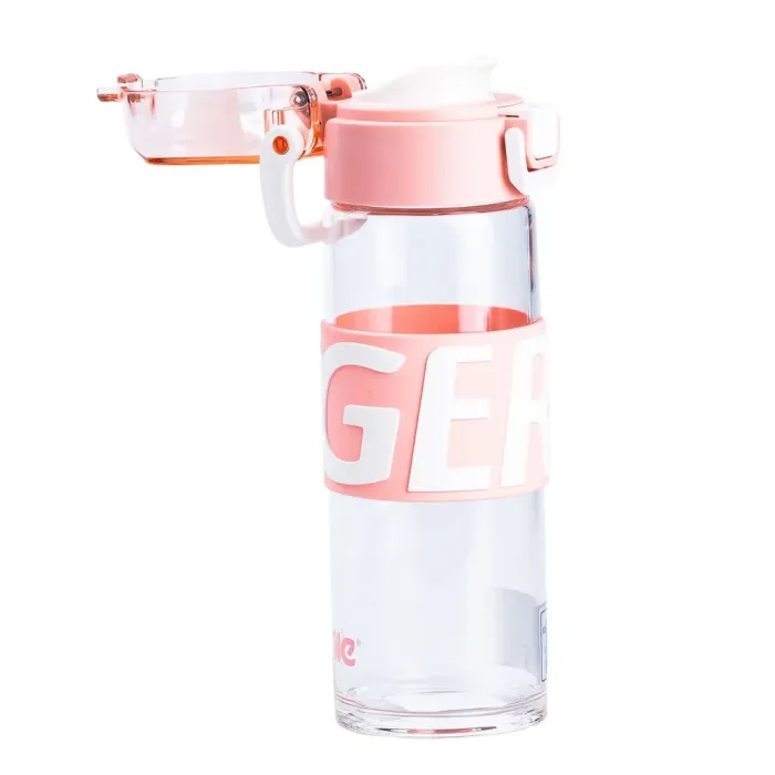 Бутылка стеклянная прозрачная с пластиковой крышкой (HP17299P) - изображение 2