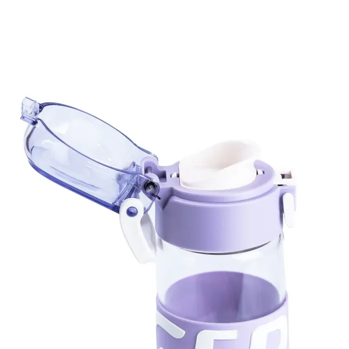 Бутылка стеклянная прозрачная с пластиковой крышкой (HP17299V) - изображение 3