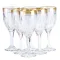 Бокал для шампанского стеклянный набор 6 шт. (HP547)