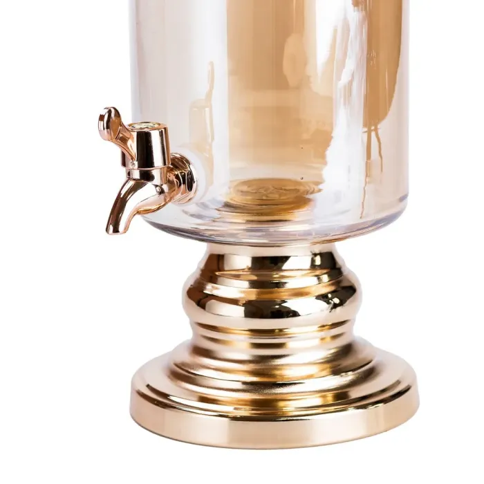 Лимонадниця на металевій підставці з краном для напоїв 2л коричнева (HP4168) - зображення 6