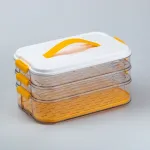 Контейнер для їжі багаторівневий для заморожування та зберігання продуктів у холодильнику 16.5 см (HP50657)