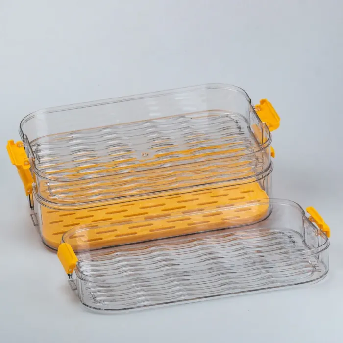 Контейнер для їжі багаторівневий для заморожування та зберігання продуктів у холодильнику 16.5 см (HP50657) - зображення 5