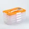 Контейнер для їжі багаторівневий для заморожування та зберігання продуктів у холодильнику 16.5 см Помаранчовий (HP50656P)