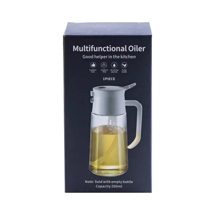 Бутылка для масла с ручкой и распыливателем 500 мл (HP16296W) - изображение 6