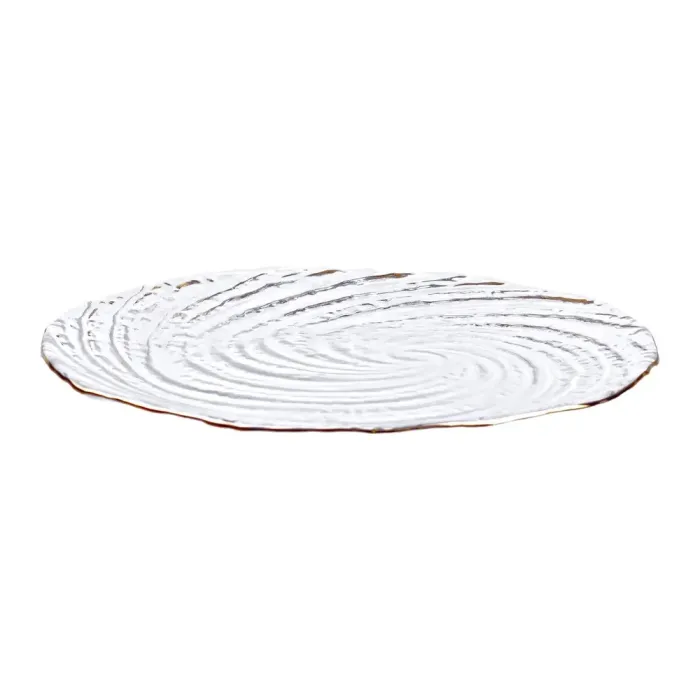 Блюдце скляне для сервіровки стола прозоре (HP4143) - зображення 1