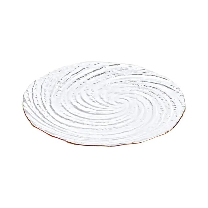 Блюдце скляне для сервіровки стола прозоре (HP4143) - зображення 2