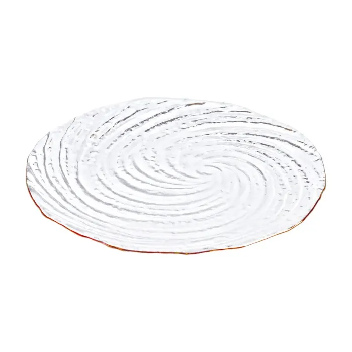 Блюдце скляне для сервіровки стола прозоре (HP4143) - зображення 3